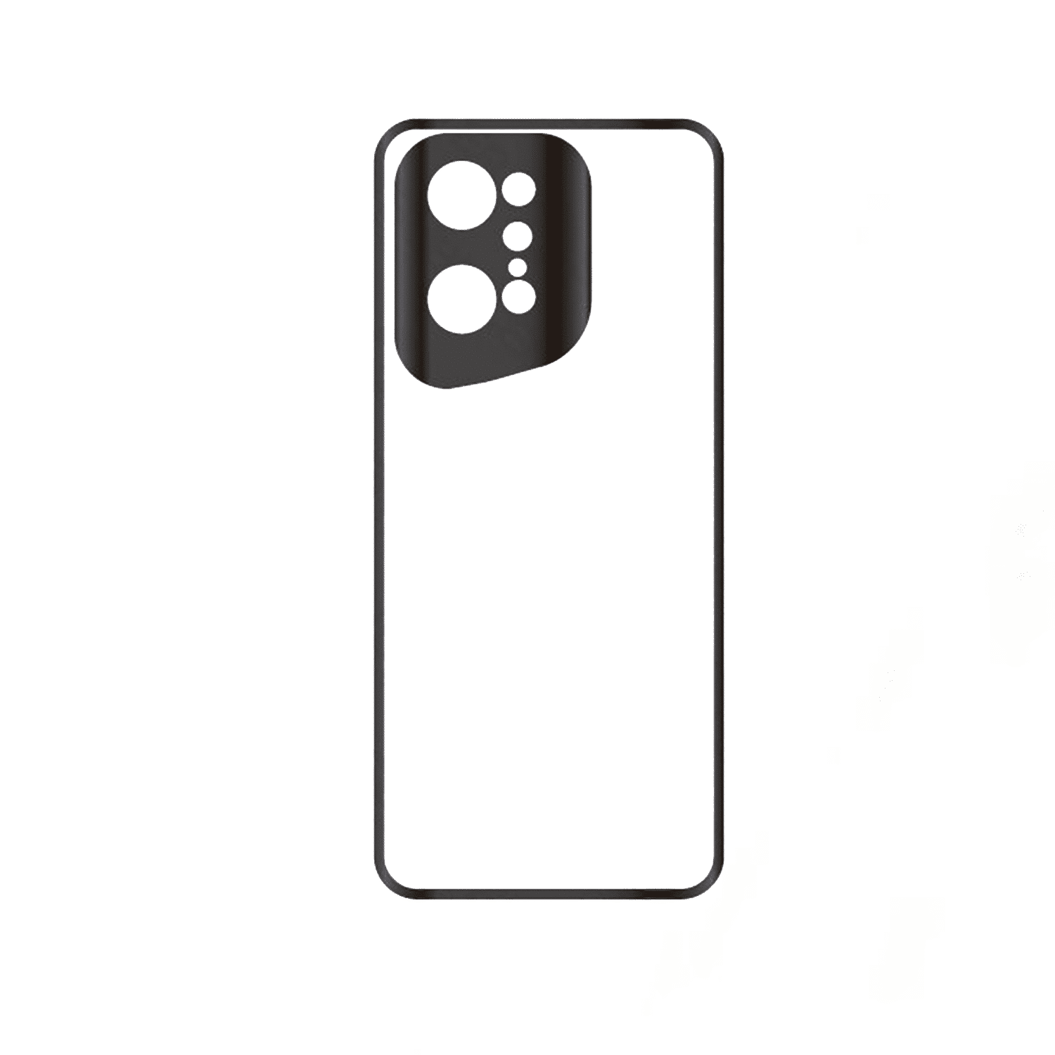 Funda para sublimar Oppo Find x5 Pro - TPU - Color Negro